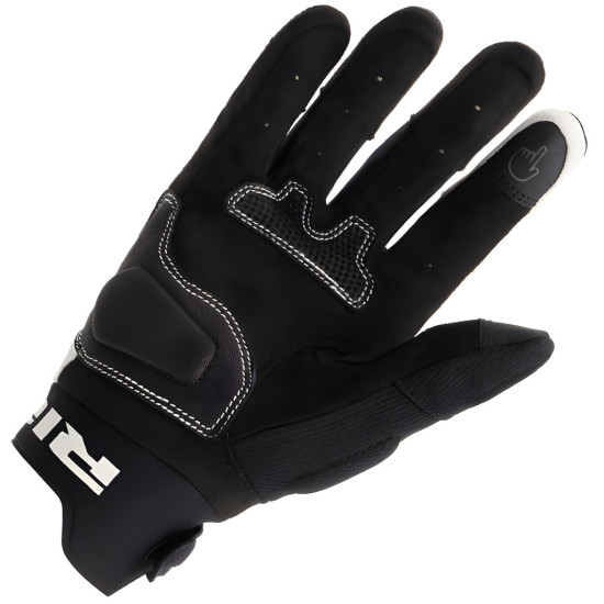Richa Jetstream Gloves Black White £39.99 Mens Motorcycle Gloves - SKU 081/JETS/BW/02 from RaceLeathers Motorcycle Clothing