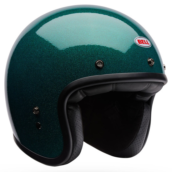 Bell Custom 500 Flake Emerald £159.99 Open Face Helmets - SKU 36985-294XS from RaceLeathers Motorcycle Clothing
