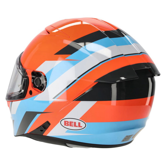 Bell Lithium Nova Orange Blue £199.99 Full Face Helmets - SKU 37711-592XS from RaceLeathers Motorcycle Clothing