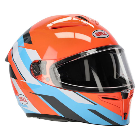 Bell Lithium Nova Orange Blue £199.99 Full Face Helmets - SKU 37711-592XS from RaceLeathers Motorcycle Clothing