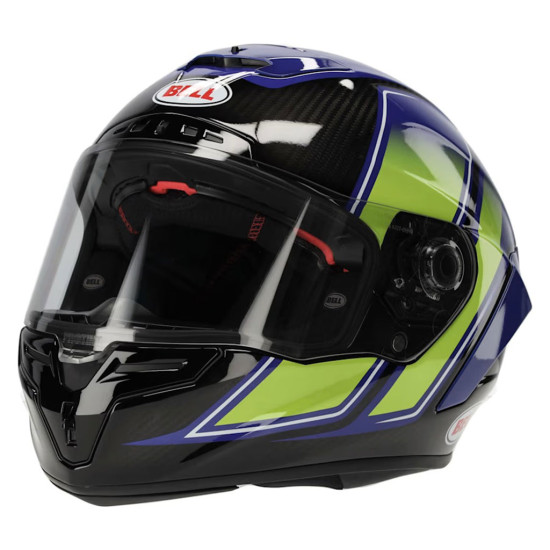 Bell Racestar DLX Flex Grid Blue Yellow