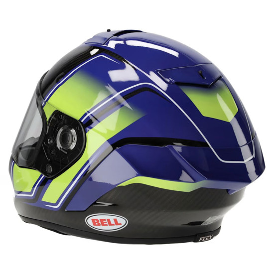 Bell Racestar DLX Flex Grid Blue Yellow £749.99 Full Face Helmets - SKU 36953-026XS from RaceLeathers Motorcycle Clothing