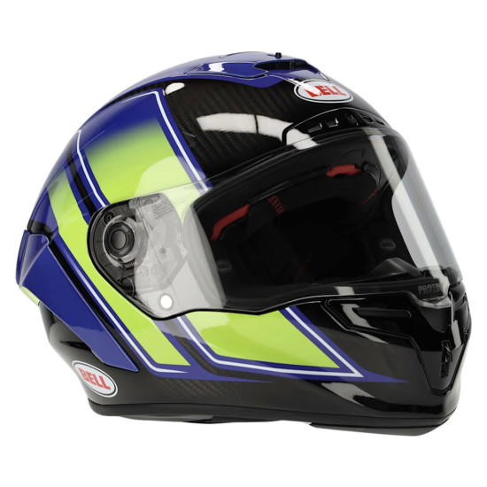 Bell Racestar DLX Flex Grid Blue Yellow £749.99 Full Face Helmets - SKU 36953-026XS from RaceLeathers Motorcycle Clothing