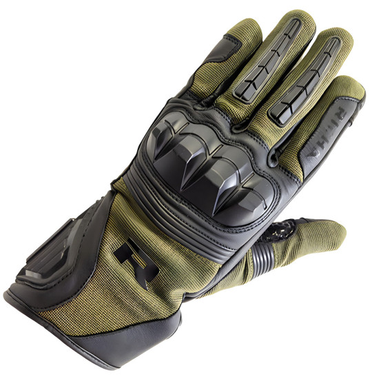 Richa Dread Gloves Black Green £49.99 Mens Motorcycle Gloves - SKU 081/DREAD/BG/01 from RaceLeathers Motorcycle Clothing