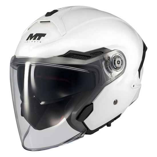MT Cosmo SV Pure A0 Gloss White £89.99 Open Face Helmets - SKU M136100PA0106 from RaceLeathers Motorcycle Clothing