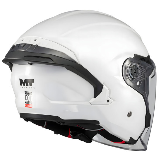 MT Cosmo SV Pure A0 Gloss White £89.99 Open Face Helmets - SKU M136100PA0106 from RaceLeathers Motorcycle Clothing