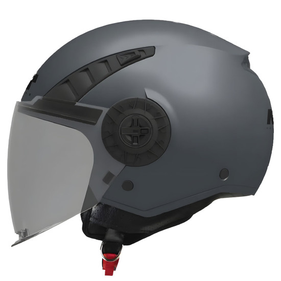 MT Aeris Pure A2 Matt Grey £59.99 Open Face Helmets - SKU M137700PA2202 from RaceLeathers Motorcycle Clothing