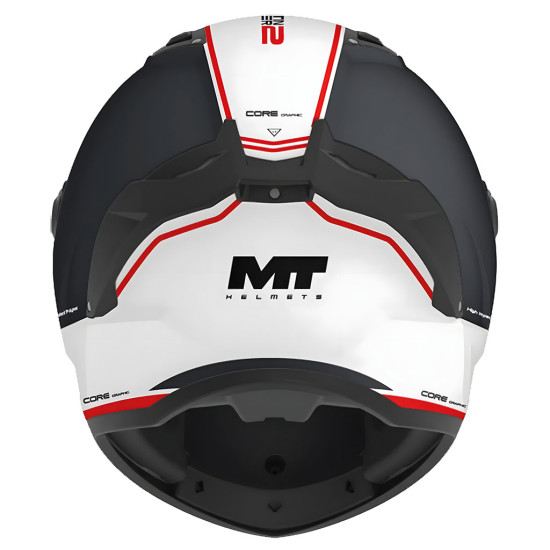 MT Stinger 2 Core A5 Matt Black White Red £79.99 Full Face Helmets - SKU M1334C76A5206 from RaceLeathers Motorcycle Clothing