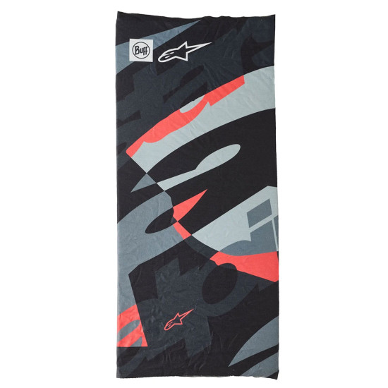 Alpinestars Buff Mogress Neck Tube Black Camo Red Fluo