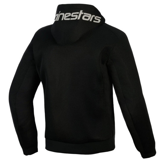 Alpinestars Chrome Superairflow Hoodie Black Dark Grey White £180.49 Mens Motorcycle Jackets - SKU 42002261023XL from RaceLeathers Motorcycle Clothing