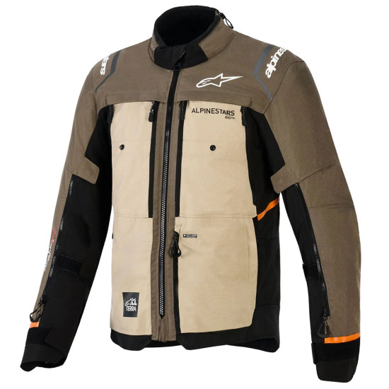 Alpinestars Cusco Drystar Jacket Walnut Aluminum Black £322.99 Mens Motorcycle Jackets - SKU 320112693042XL from RaceLeathers Motorcycle Clothing