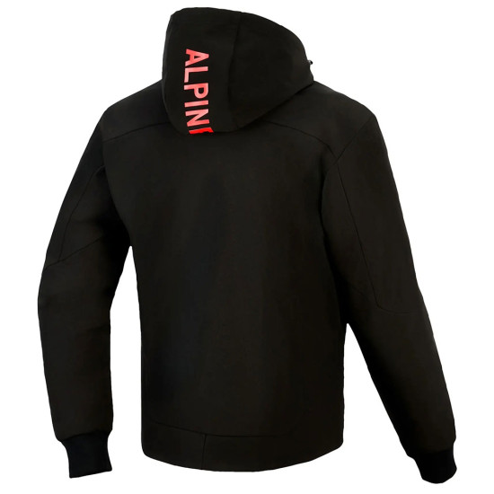 Alpinestars Radium Tech Hoodie Black Bright Red £180.49 Mens Motorcycle Jackets - SKU 420262413032XL from RaceLeathers Motorcycle Clothing