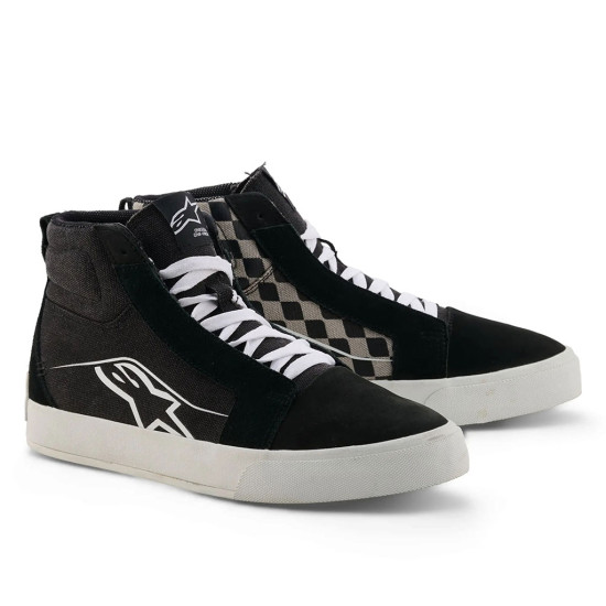 Alpinestars Ride-63 Canvas Short Boots Black Cool Grey Chess