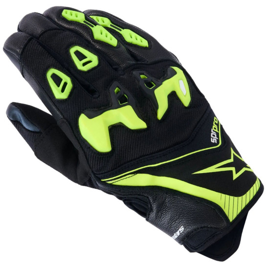 Alpinestars SP-R Pro Gloves Black Yellow Fluo