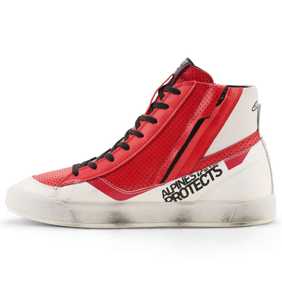 Alpinestars Stated Flair Short Boots White Bright Red £170.99 Mens Motorcycle Touring Boots - SKU 2541326223010 from RaceLeathers Motorcycle Clothing