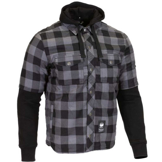 Merlin Deadwood Over Shirt Hoodie Black Grey