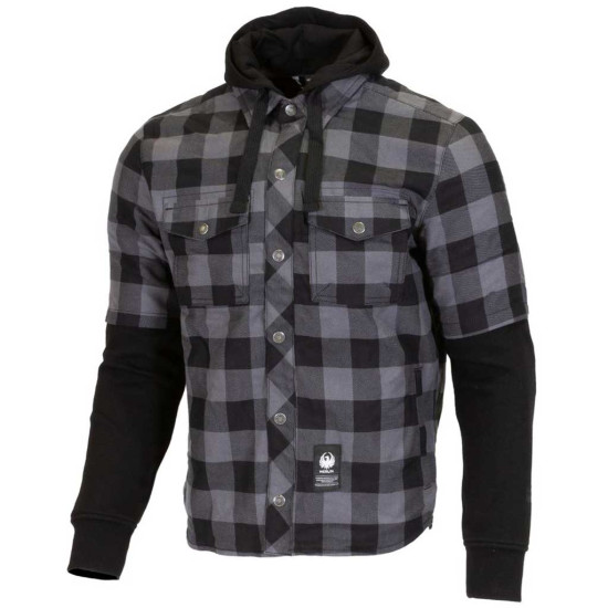 Merlin Deadwood Over Shirt Hoodie Black Grey