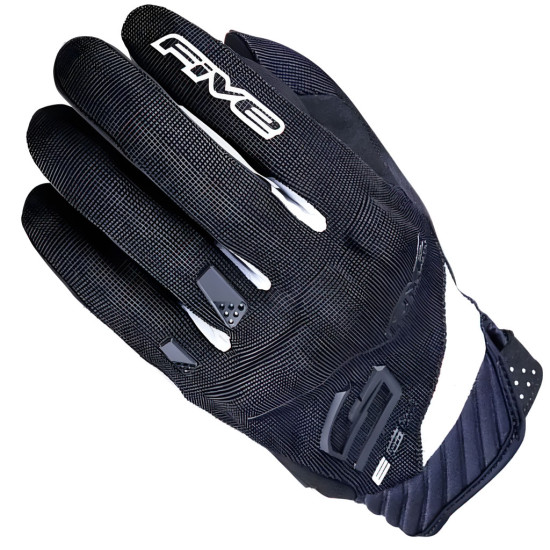 Five RS 3 EVO Youth Black White Gloves