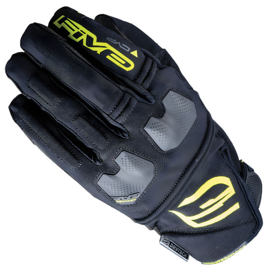 Five E-WP Waterproof Black Yellow Gloves