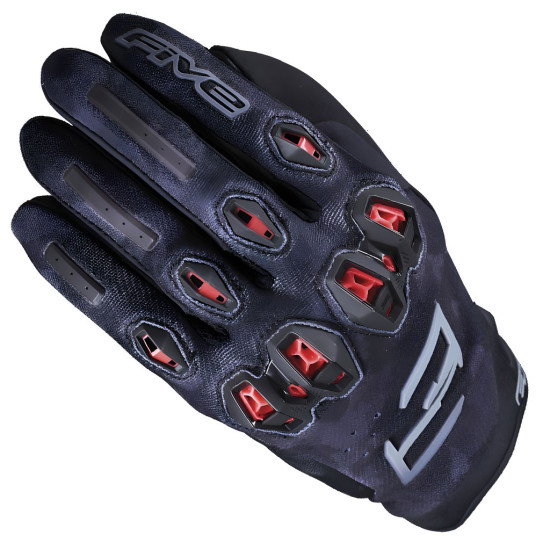 Five Stunt EVO 2 Camo Black Red Gloves