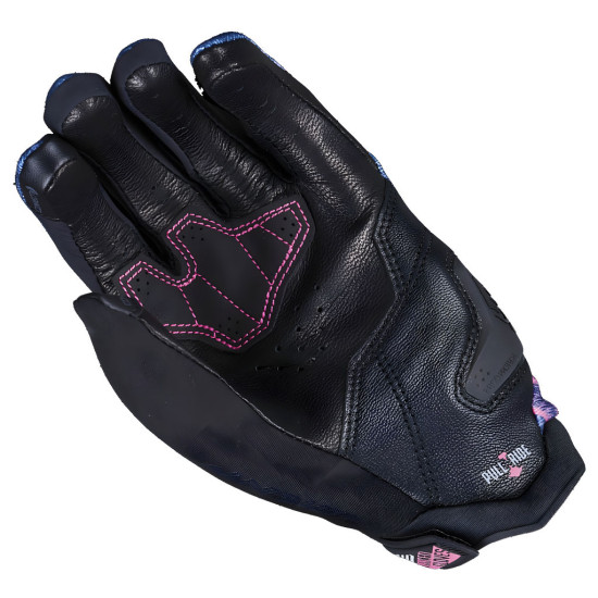 Five Stunt EVO 2 Flowers Blue Pink Ladies Gloves £89.99 Ladies Motorcycle Gloves - SKU 302305060SWF1XS from RaceLeathers Motorcycle Clothing