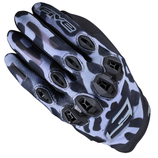 Five Stunt EVO 2 Leopard Black Ladies Gloves £89.99 Ladies Motorcycle Gloves - SKU 302305060SWL1XS from RaceLeathers Motorcycle Clothing