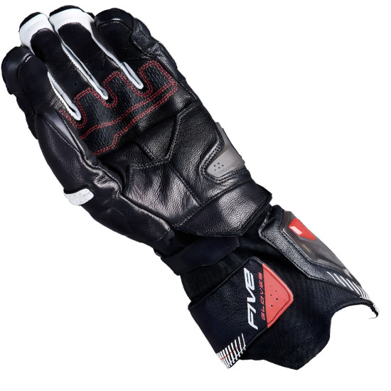 Five RFX-1 EVO Black White Gloves £259.99 Mens Motorcycle Gloves - SKU 30RAC01401907XS from RaceLeathers Motorcycle Clothing