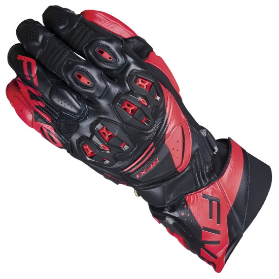 Five RFX1 EVO Gloves Black Fluo Red £259.99 Mens Motorcycle Gloves - SKU 30RAC01410007XS from RaceLeathers Motorcycle Clothing