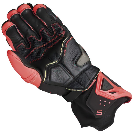 Five RFX2 EVO Gloves Black Fluo Red £199.99 Mens Motorcycle Gloves - SKU 30RAC01610007XS from RaceLeathers Motorcycle Clothing