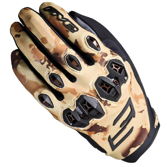 Five Stunt EVO2 Gloves Camo Sand £89.99 Mens Motorcycle Gloves - SKU 30STR02010201XS from RaceLeathers Motorcycle Clothing