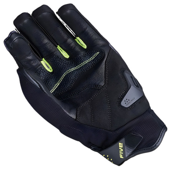 Five RSX Gloves Camo Black Fluo Yellow