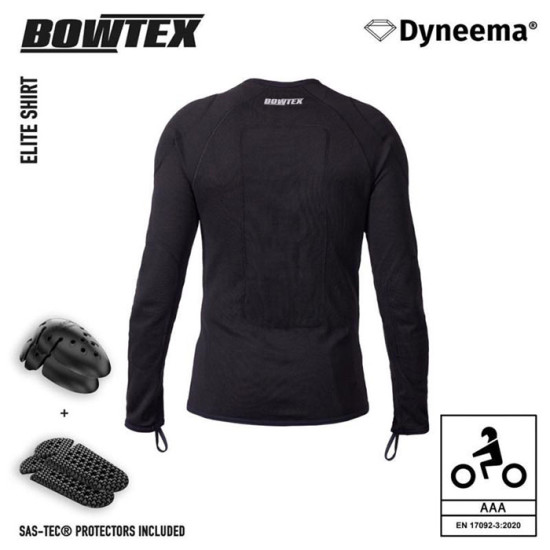 Bowtex Elite Mens V2 Black Armoured Shirt £370.00 Mens Motorcycle Jackets - SKU 39MELISHV2BK1XS from RaceLeathers Motorcycle Clothing