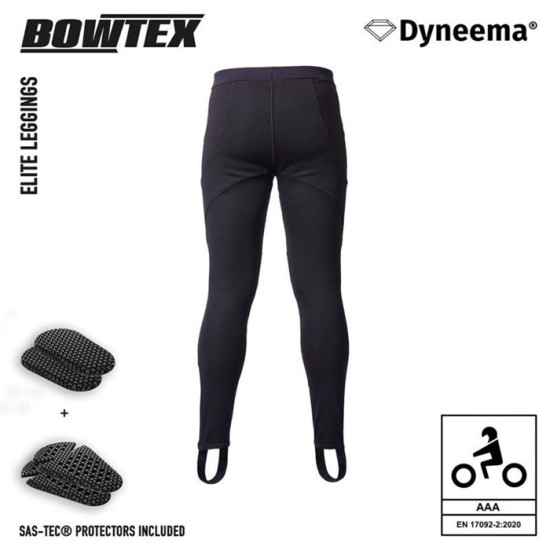 Bowtex Elite Mens V2 Black Armoured Leggings £299.99 Mens Motorcycle Trousers - SKU 39MELIV2BK1XS from RaceLeathers Motorcycle Clothing