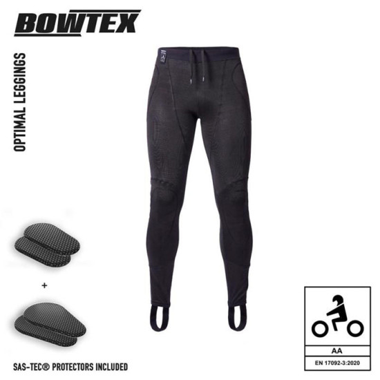 Bowtex Optimal Mens Black Leggings £179.99 Base Layers/Underwear - SKU 39MOPTI32BK1XS from RaceLeathers Motorcycle Clothing
