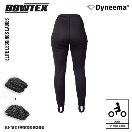 Bowtex Elite Ladies V2 Black Armoured Leggings £299.99 Ladies Motorcycle Trousers - SKU 39WELIV2BK1XS from RaceLeathers Motorcycle Clothing