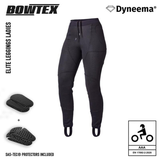 Bowtex Elite Ladies V2 Black Armoured Leggings £299.99 Ladies Motorcycle Trousers - SKU 39WELIV2BK1XS from RaceLeathers Motorcycle Clothing