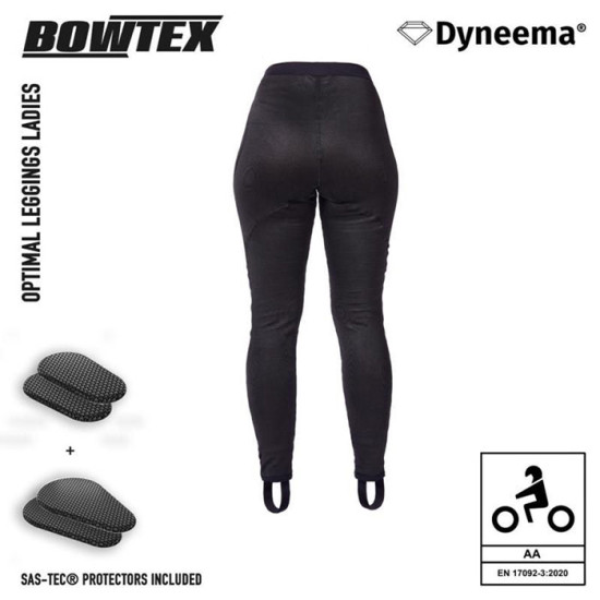 Bowtex Optimal Ladies Black Leggings £179.99 Base Layers/Underwear - SKU 39WOPTI32BK1XS from RaceLeathers Motorcycle Clothing