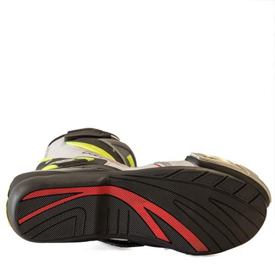 Richa Blade White Black Fluo £139.99 Mens Motorcycle Racing Boots - SKU 084/BLADE/WBF/39 from RaceLeathers Motorcycle Clothing