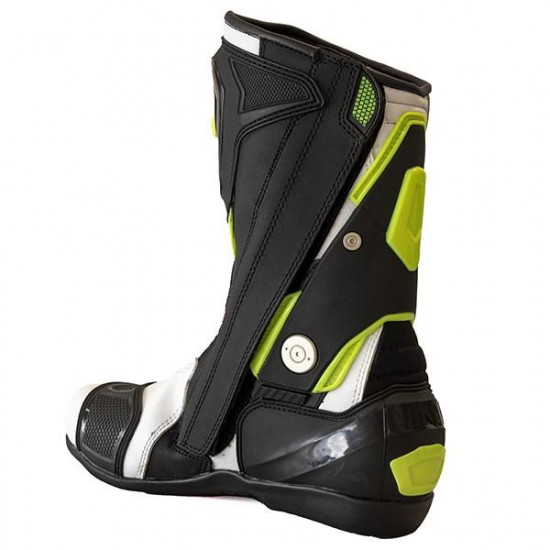 Richa Blade White Black Fluo £139.99 Mens Motorcycle Racing Boots - SKU 084/BLADE/WBF/39 from RaceLeathers Motorcycle Clothing
