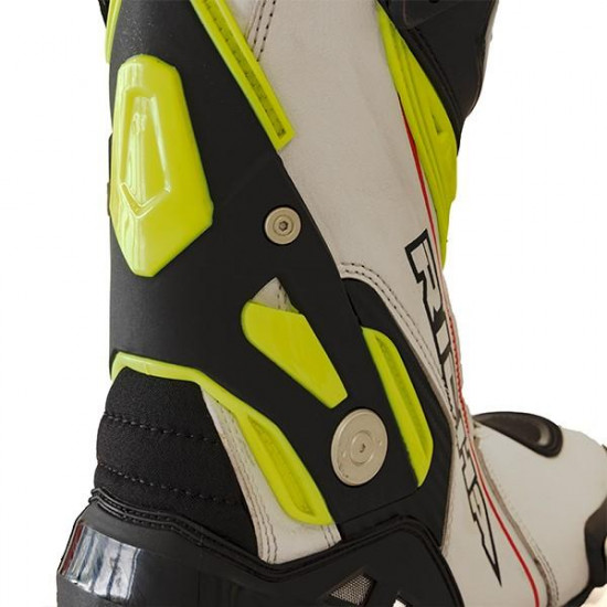 Richa Blade White Black Fluo £139.99 Mens Motorcycle Racing Boots - SKU 084/BLADE/WBF/39 from RaceLeathers Motorcycle Clothing