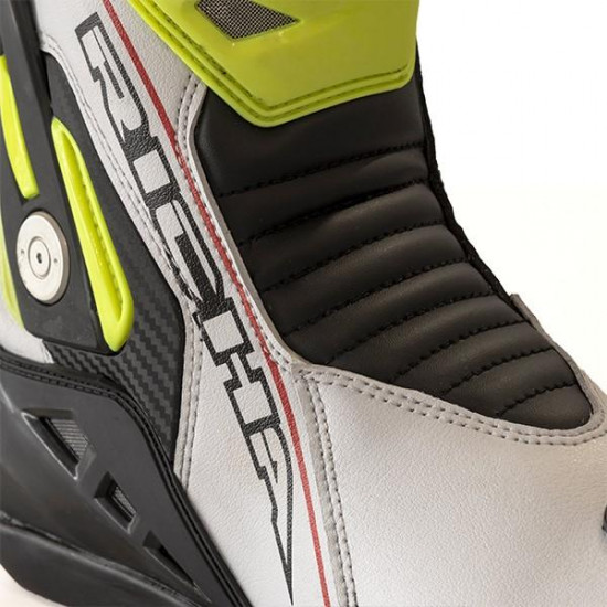 Richa Blade White Black Fluo £139.99 Mens Motorcycle Racing Boots - SKU 084/BLADE/WBF/39 from RaceLeathers Motorcycle Clothing