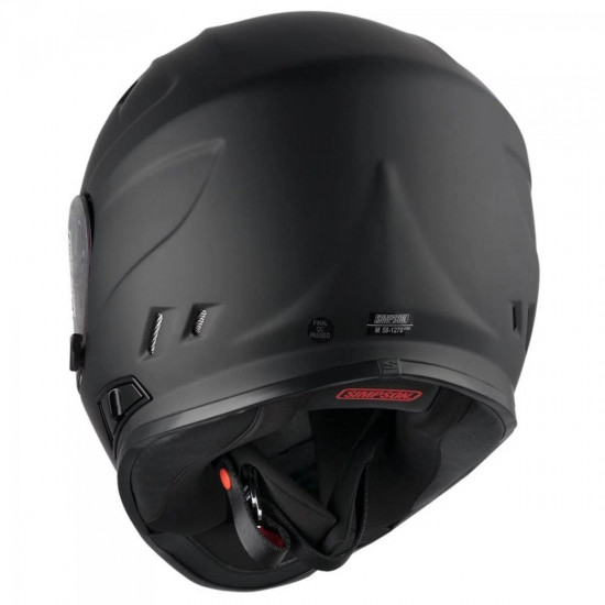 Simpson Venom Matt Black £263.99 Full Face Helmets - SKU SV1091E05MSL from RaceLeathers Motorcycle Clothing
