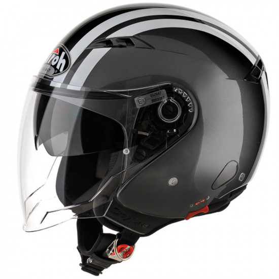 Airoh City One Jet - Flash Anthracite Gloss Open Face Helmets - SKU ARH077L