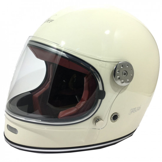Viper F656 Vintage Cream Full Face Helmets - SKU A311CreamXS