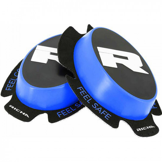 Richa Racing R Knee Sliders Blue Clothing Accessories £33.81