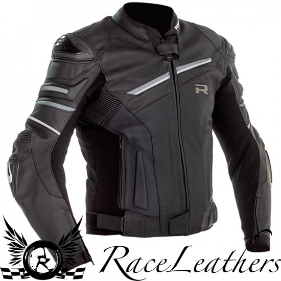 Richa Mugello 2 Jacket Black Grey Mens Motorcycle Jackets - SKU 080/MUG2J/BG/46