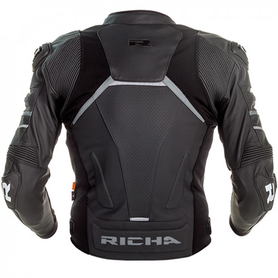 Richa Mugello 2 Jacket Black Grey Mens Motorcycle Jackets - SKU 080/MUG2J/BG/46