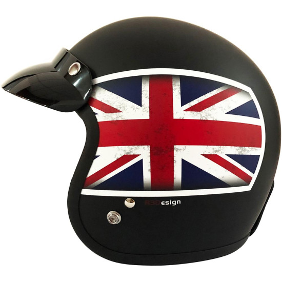 Viper RS05 Slim Union Jack Matt Motorcycle Helmet £64.95 Open Face Helmets - SKU A130UnionJackMattXS from RaceLeathers Motorcycle Clothing