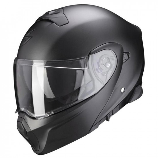 Scorpion EXO 930 Smart Matt Black Flip Front Motorcycle Helmets - SKU 750COM94100L