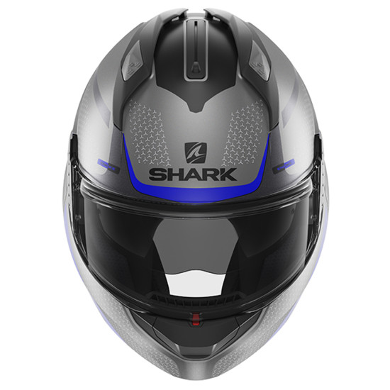 Shark Evo GT Encke Matt Anthracite Blue Motorcycle Helmet